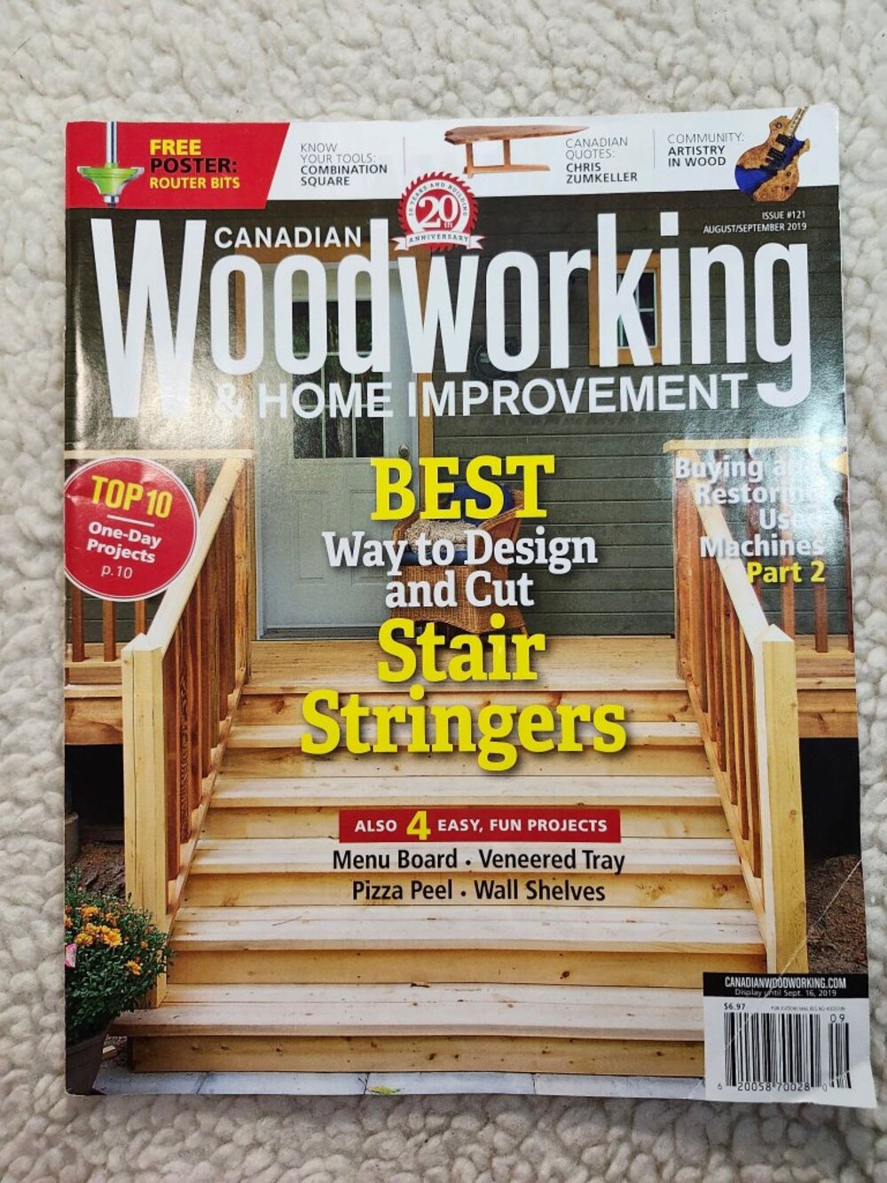 Canadian Woodworking Home Improvement Magazine Aug Sept 2019 Issue 121